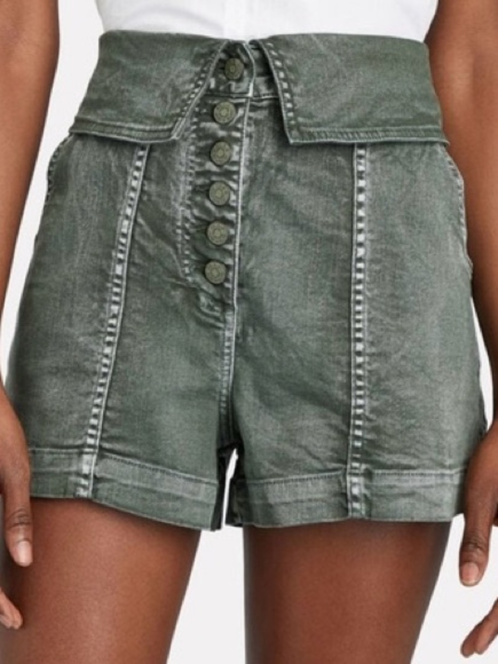 Ulla Johnson Kase Foldover Shorts